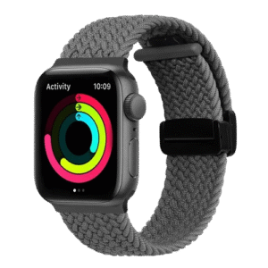 Bracelet en nylon ultra tresse pour Apple Watch Grey