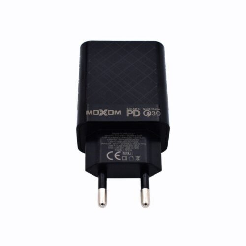 Chargeur mural avec ports USB et USB Type C 5 V 3 A 225 W18 W QC 3.0 PD Moxom MX HC27 2
