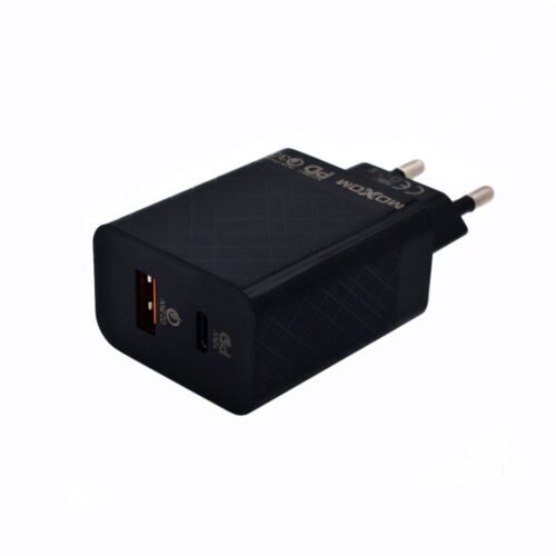 Chargeur mural avec ports USB et USB Type C 5 V 3 A 225 W18 W QC 3.0 PD Moxom MX HC27