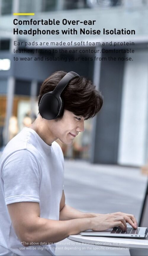 BASEUS Casque sans fil D02 Pro Noir (6)