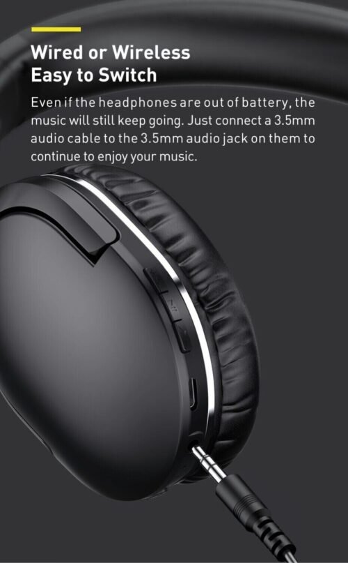 BASEUS Casque sans fil D02 Pro Noir (9)
