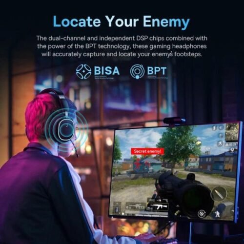 Baseus Wireless Headphones For Gaming AeQur GH02 Black 3