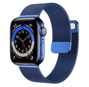 Bracelet Apple watch Bleu stainless steel loop