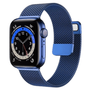 Bracelet Apple watch Bleu stainless steel loop