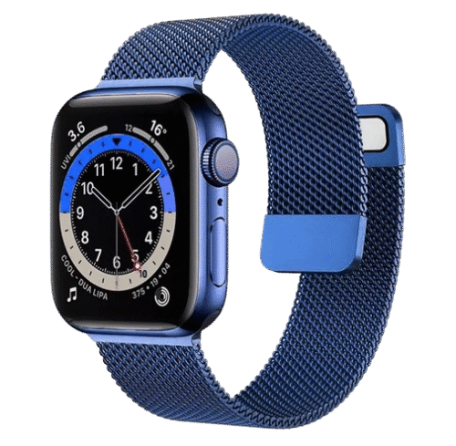 Bracelet Apple watch Bleu stainless steel loop