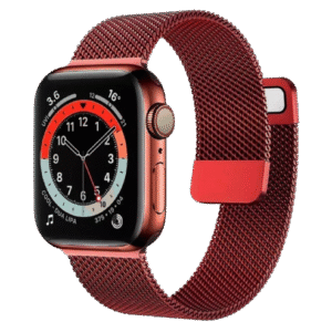 Bracelet Apple watch Rouge stainless steel loop