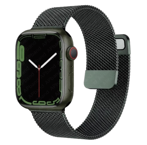 Bracelet Apple watch Vert stainless steel loop