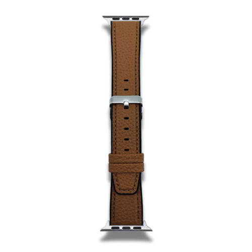 Bracelet Texture de Cuir Apple watch Marron