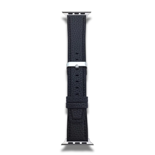 Bracelet Texture de Cuir Apple watch Noir