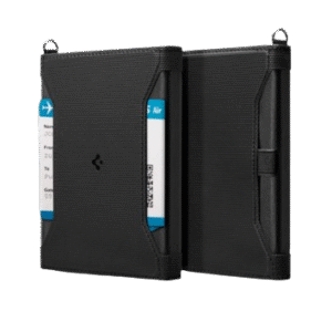 Portefeuille en cuir vegan, avec protection RFID, pour passeport et cartes