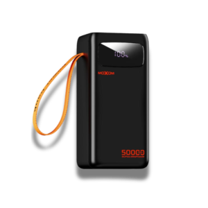 Powerbank filaire MOXOM 50 000 mAh avec lampe de poche