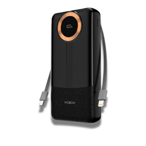 Batterie externe MOXOM 20000 Mah Noir