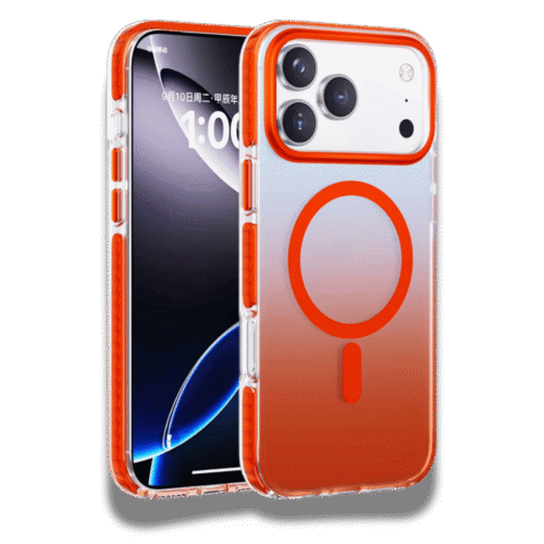Case For IPhone 17 Pro Max Gradient Magnetic Orange