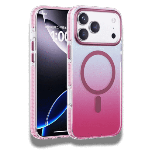 Case For IPhone 17 Pro Max Gradient Magnetic Pink