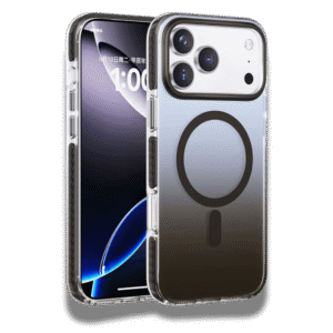 Case For IPhone 17 Pro Max Gradient Magnetic Titanium Gold Gray
