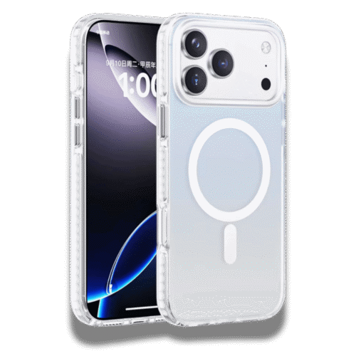 Case For IPhone 17 Pro Max Gradient Magnetic White