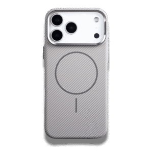 Case for iPhone Fiber Pattern magnetic Silver