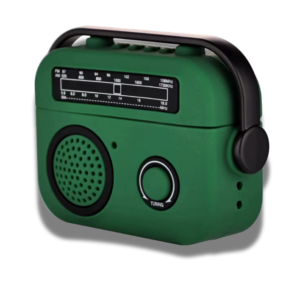Coque Airpods 3D Radio Pattern Design Green