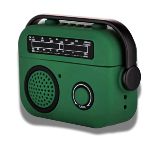 Coque Airpods 3D Radio Pattern Design Green