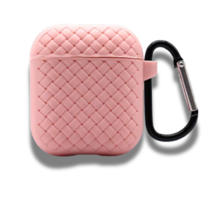 Coque Airpods Weave Pattern Shockproof Rose