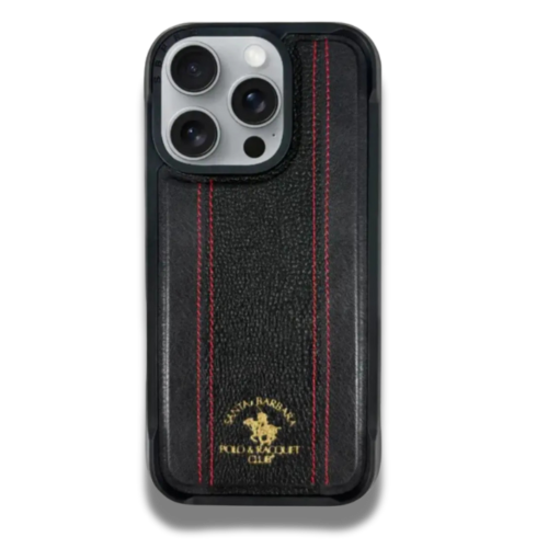 Coque Cuir Santa Barbara Barton Series Genuine Noir