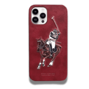 Coque Dark Red Single Horse Santa Barbara Polo & Racquet Club