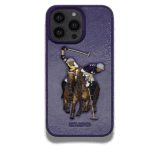 Coque Purple Double Horses Santa Barbara Polo & Racquet Club
