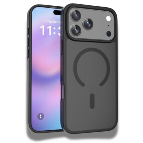 Coque iPhone 17 Magsafe Matte Frosted Noir