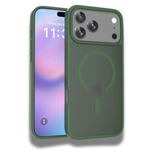 Coque iPhone 17 Magsafe Matte Frosted Vert