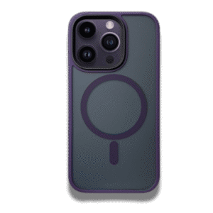 Coque iphone MagSafe Acrilyc Clear purple Matte