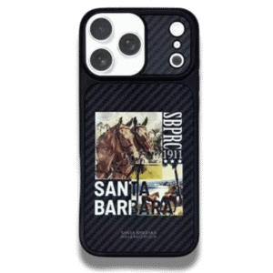 Coque iPhone Carbon Fiber Original Santa Barbara Polo Club Elvish Series Black Race Course