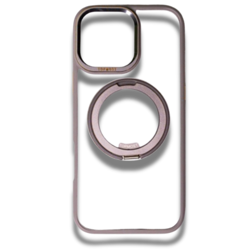Top Most iPhone Luxury Case With 360 Stand Gris