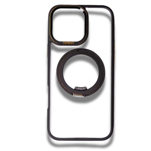 Top Most iPhone Luxury Case With 360 Stand Noir