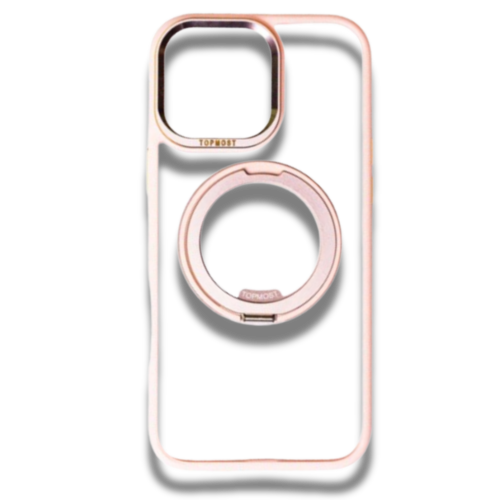 Top Most iPhone Luxury Case With 360 Stand Rose